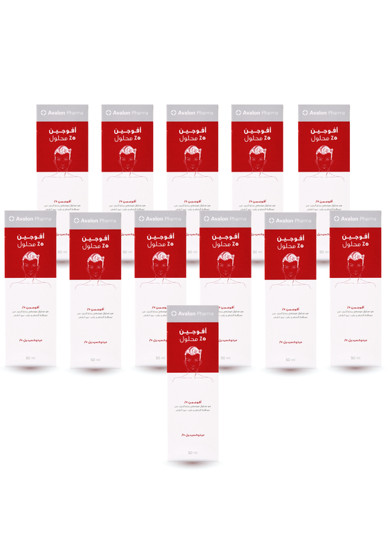 Avogain 5% Minoxidil Solution - 50ml, Set of 12