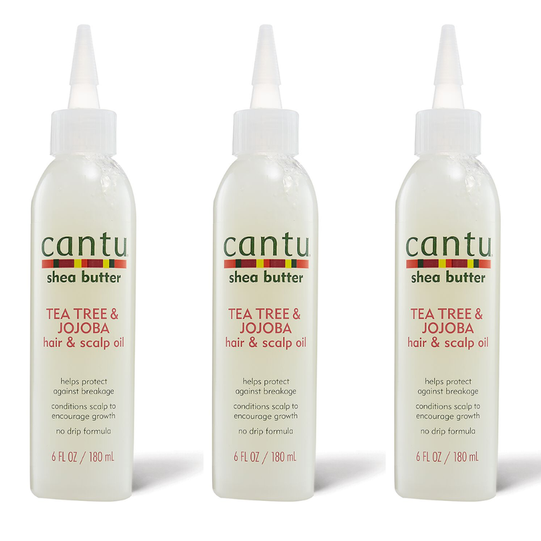 Bundle Of 3 CANTU Shea Butter Tea Tree & Jojoba Hair & Scalp Oil - 180 ml