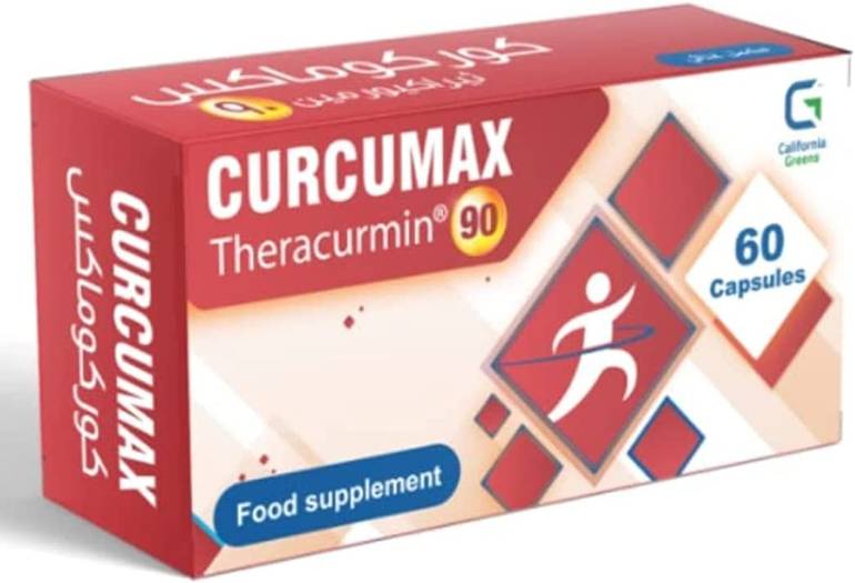 Curcumax Theracurmin 90 mg, 60 capsules