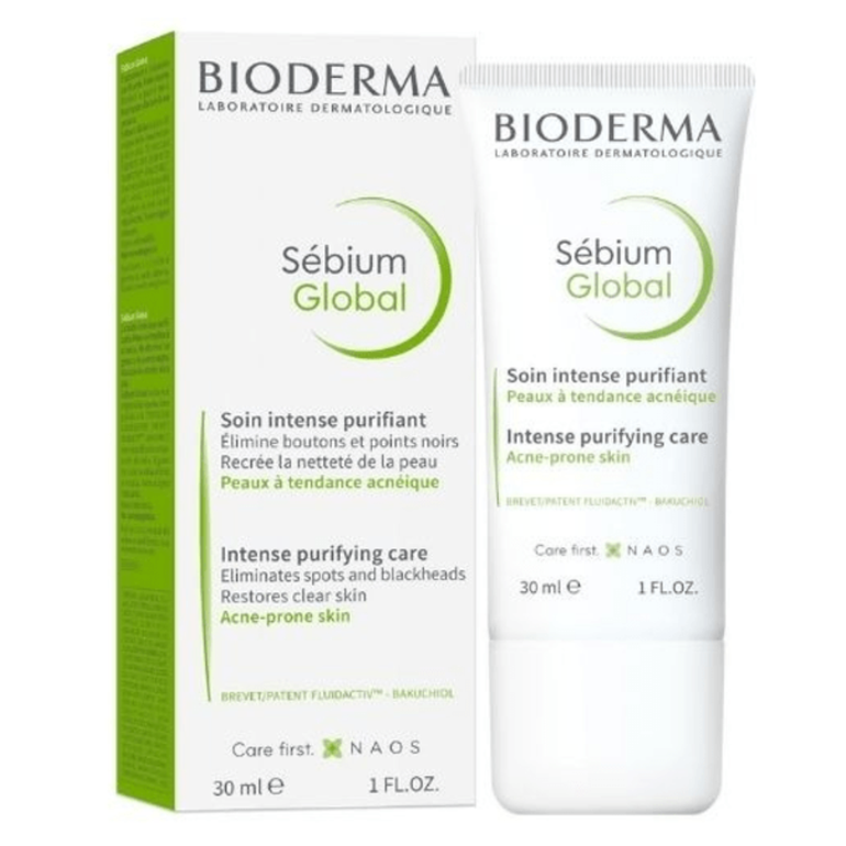 Bioderma Sebium Global Cover Cream For Blackheads And Pimples - 30 Ml