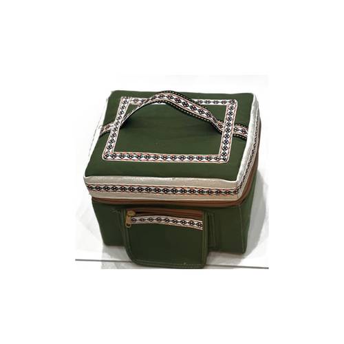 عزبه نص دائري اخضر منقش  S