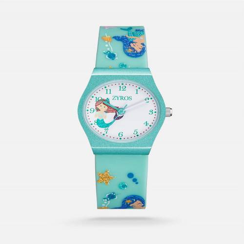 ساعة أطفال بلون أخضر فاتح