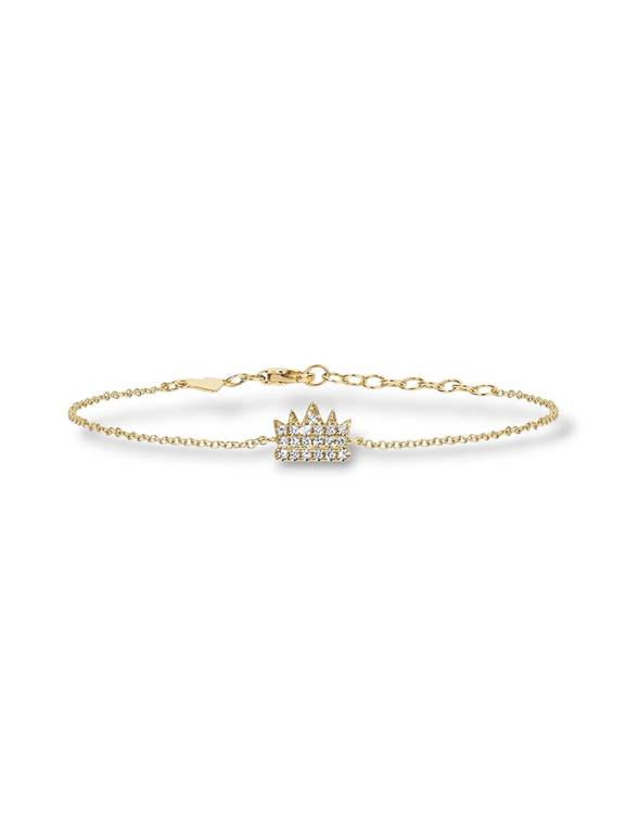 Crown chain bracelet