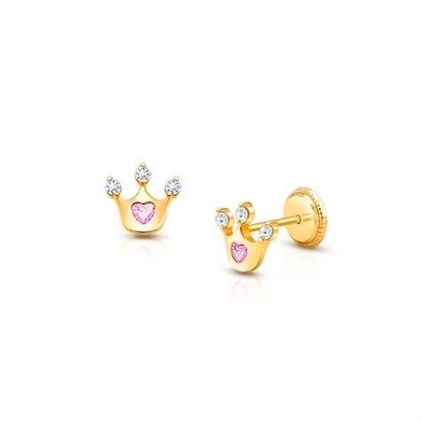 Crown Diamond Earrings