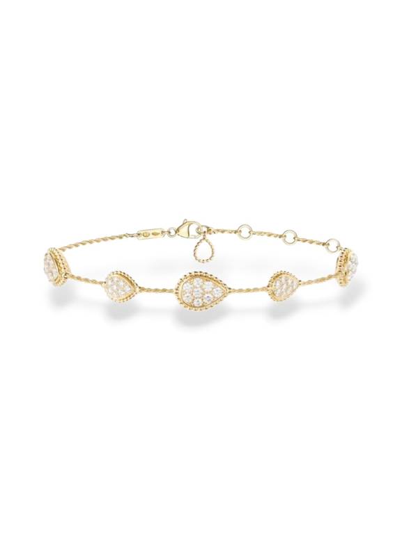 Pear chain bracelet