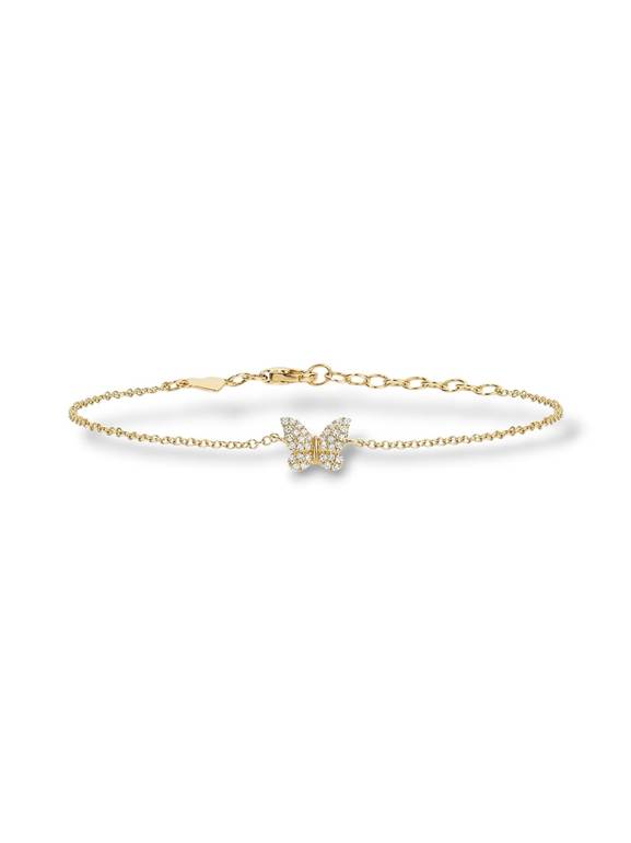 Butterfly chain bracelet