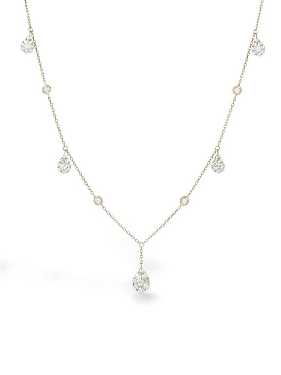 The Dewdrop Cluster Necklace