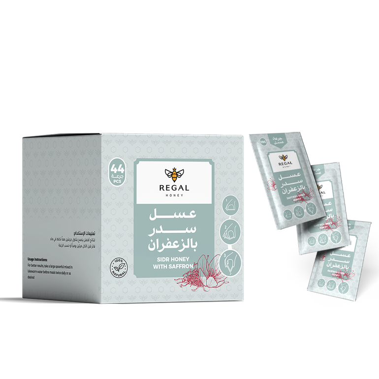 عسل سدر بالزعفران - 44 جرعة × 10 جرام