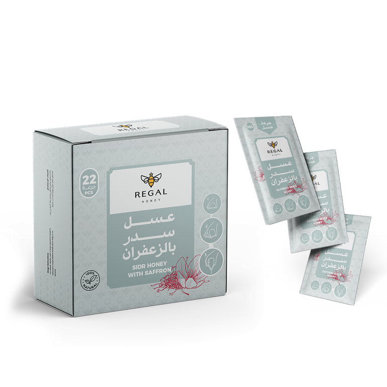 عسل سدر بالزعفران - 22 جرعة × 10 جرام