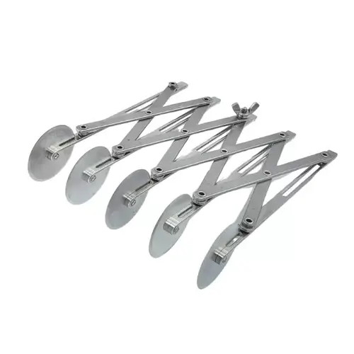 Adjustable 5-Wheel Dough Cutter Stainless Steel 304 – Precision Even Cutting Tool