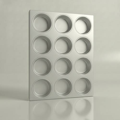Aluminum Burger Bun Tray 40×60 cm – 12 cm Diameter