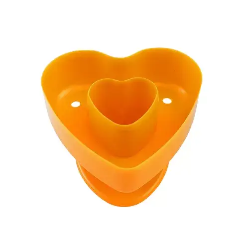 Heart Shape Donut Cutter from Food-Safe Plastic with Non-Stick Coating and Easy Release