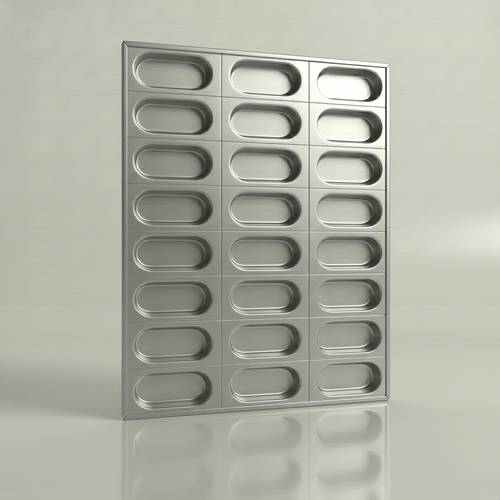 Kaiser Bread Baking Tray Aluminum 40×60 cm – 24 Cavities Professional Production