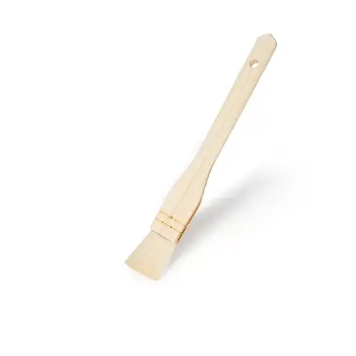 Small Natural Food-Safe Pastry Brush with Wooden Handle – Basting Brush for Butter, Oil & Egg Wash