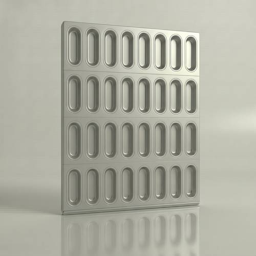 Aluminum Kaiser Bread Baking Tray 80×60 cm – 32 Cavities