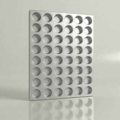 Aluminum Cupcake Tray 40×60 cm – 54 Cavities