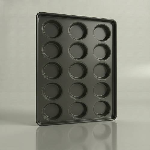 Non-Stick Burger Bun Tray 40×60 cm – 15 Molds 10 cm