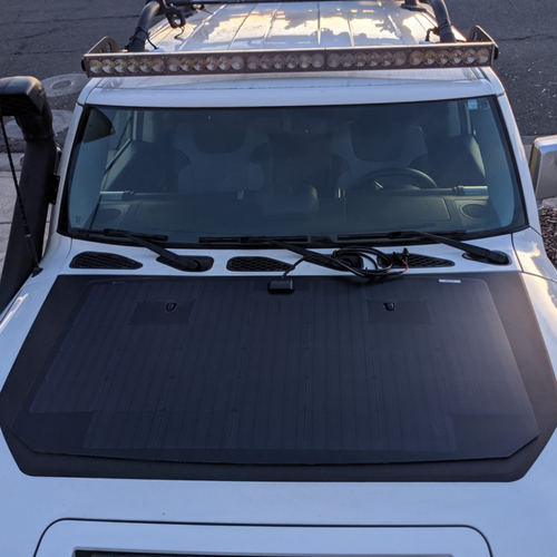 Toyota FJ Cruiser Lensun 105W 12V Car Hood Solar Panel