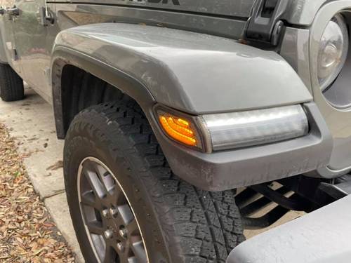 عدسات جانبية أمامية LED من أوراكل (جيب رانجلر/جلاديتور-Jeep Wrangler JL/Gladiator JT)