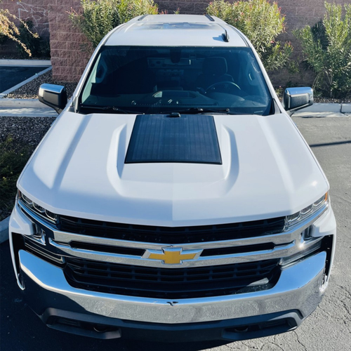 Chevy/Chevrolet Silverado 1500 Z71 Trail Boss (2019-2022) Lensun 55W 12V Hood Solar Panel