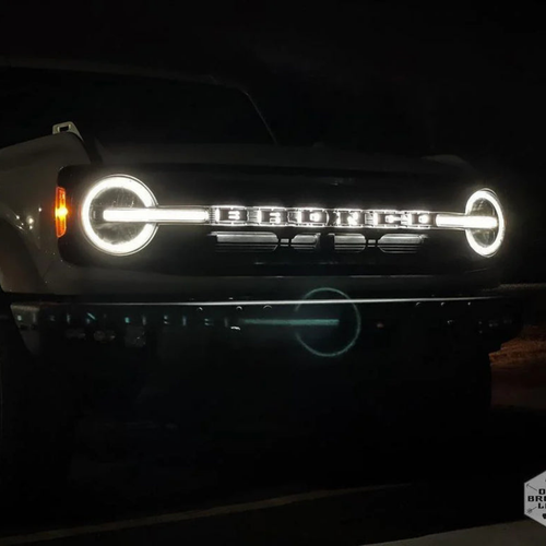 شعار LED أحرف مضيئة -أبيض- من أوراكل (فورد برونكو-Ford Bronco)