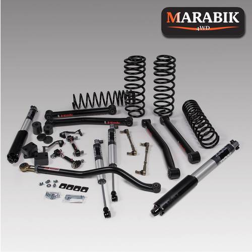 طقم رفع 3.5 بوصة | J-Konnect | Wrangler JL بأربعة أبواب - ممتصات صدمات Fox 2.5 IFP من سلسلة الأداء