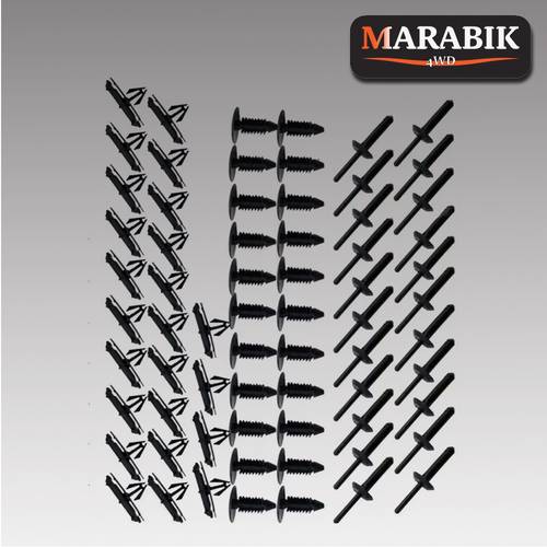 كلبسات متنوعة تثبيت رفارف رانجلر JL - JT - JK   عدد القطع 156 قطعة 2 كيس