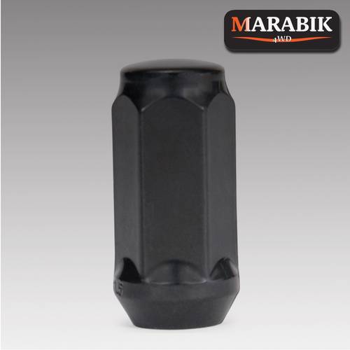 صواميل عجلات AOR HD سوداء مطلية بالكروم مقاس 14x1.5 لسيارات جنرال موتورز، تويوتا، وجيب رانجلر JL/JT