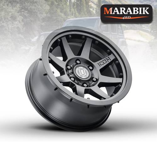جنوط لسيارة جيب رانجلر JK/JL/JT -ICON REBOUND PRO -SATIN BLACK