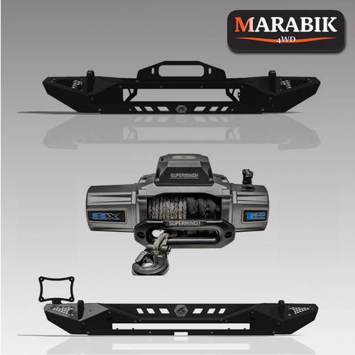 طقم مصد Crawltek Blaze مع حزمة Superwinch لسيارة Jeep JL/JT