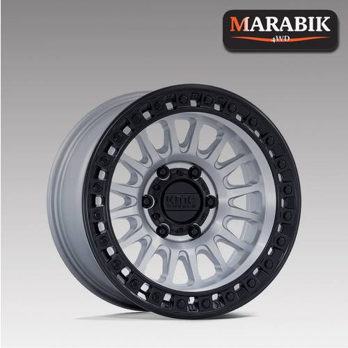KM552 IMS 17X8.5 5X127 ET-10 CB71.5 MACHINED W/MATTE BLACK RING
