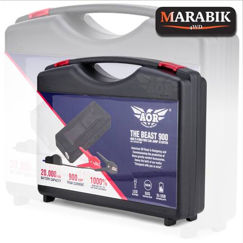 بنك الطاقة AOR 900 AMP Beast مع مجموعة Jump Starter