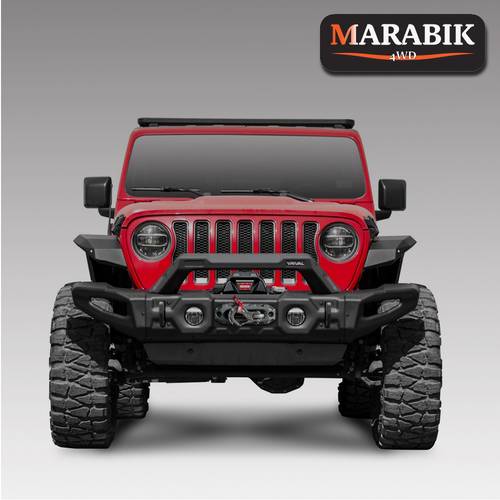 مصد أمامي كامل العرض من الفولاذ المختوم لسيارة RIVAL 4x4 JK وJL وJT