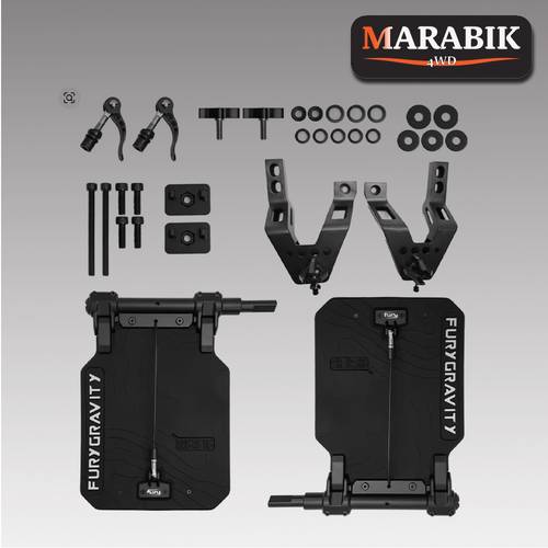 اللوحات الطينية للعجلة الخلفية من FuryGravity، واقيات الرذاذ مناسبة لسيارة Jeep Wrangler JL Rubicon/Sahara
