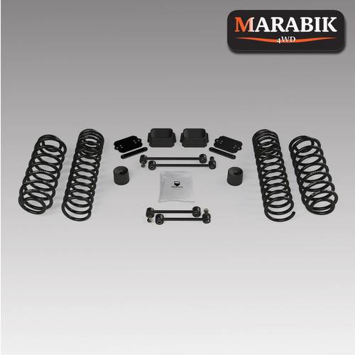طقم رفع قاعدة TeraFlex JL ببابين مقاس 2.5 بوصة مع زنبرك لولبي - بدون ممتصات صدمات