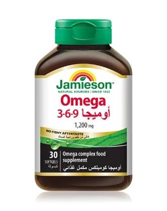 أوميجا 9-6-3 خالي من طعم و رائحة السمك 30 كبسولة 