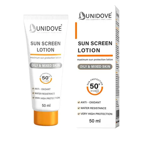 يوني دوف لوشن واقي شمس للبشرة الدهنية و المختلطة SPF50 حجم 50 مل