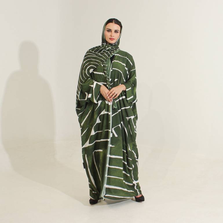 شيفون طباعه عشبي
