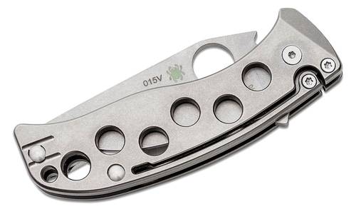 Spyderco PITS (Sprint Run) Slipjoint Folding Knife 2.97" M390 Stonewashed Plain Blade, Titanium Handles - C192TIPM390 -  اصدار محدود 