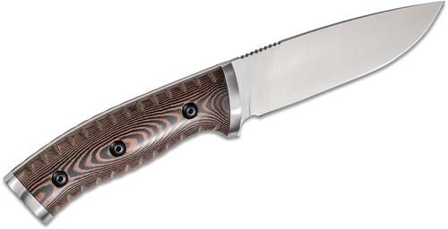 Buck 863 Selkirk Survival Knife Fixed 4.625" Blade, Brown Micarta Handles - 10180 
