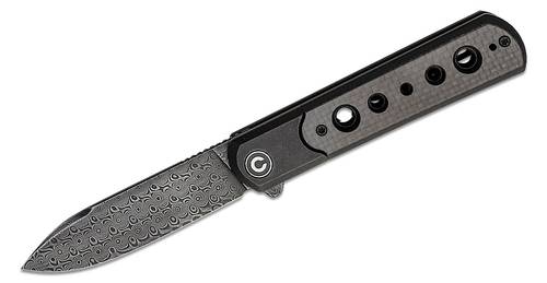 CIVIVI Knives Banneret Flipper Knife 3.48" Damascus Drop Point Blade C20040D -DS1