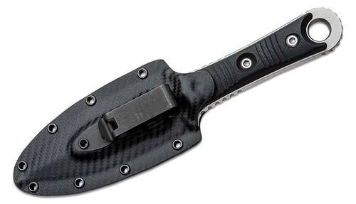 Microtech/Borka Blades 201-10 SBD Fixed Blade Knife 4.375" Stonewashed Double Edge Dagger