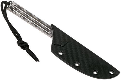 CRKT 7524 Jeff Park Testy Fixed Neck Knife 2.38" Satin Plain Blade, Skeletonized 