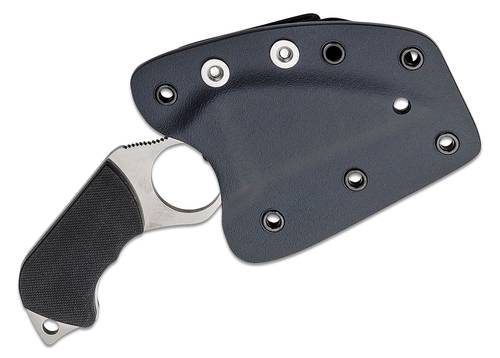 Spyderco Sal Glesser Swick 6 Small Hole Fixed Blade Neck Knife 2.73" LC200N  G-Clip - FB14P6