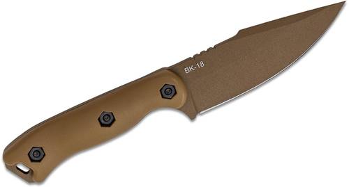 KA-BAR BK18 Short Becker Harpoon Fixed Blade Knife 4.56" 1095 Tan