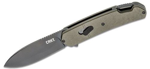 CRKT K542GKP Ken Onion Bona Fide Flipper Knife 3.586" 1.4116 - luminum Handles