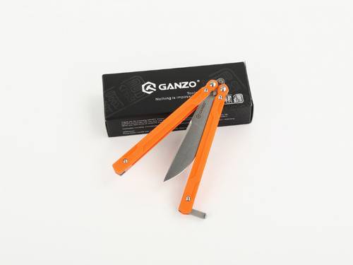 KNIFE GANZO G766-OR ORANGE - فراشة قانزو 