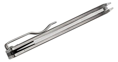 Spyderco PITS (Sprint Run) Slipjoint Folding Knife 2.97" M390 Stonewashed Plain Blade, Titanium Handles - C192TIPM390 -  اصدار محدود 