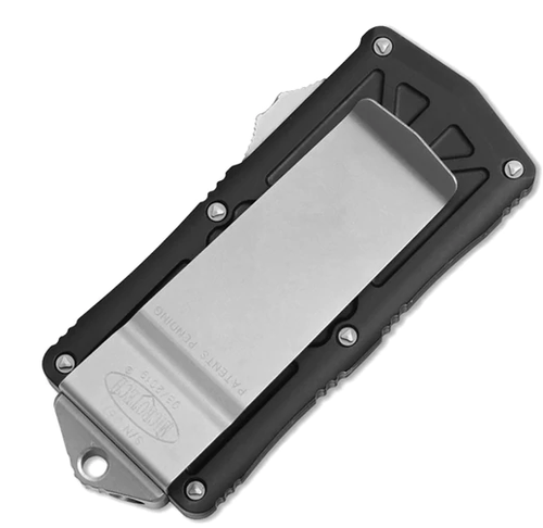Microtech Exocet D/E Black Stonewash Standard Cali Legal OTF Money Clip 157-10 