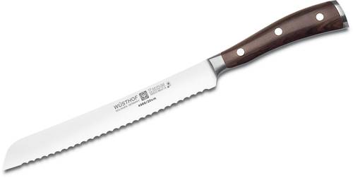Wusthof Ikon 8" Bread Knife, Blackwood Handles - 1010531020